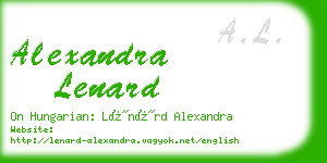 alexandra lenard business card